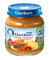Гербер пюре 130г телятина с овощами (GERBER PRODUCTS COMPANY)