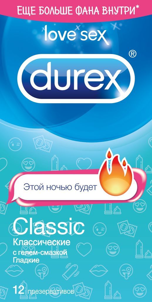 Презерватив durex №12 классик emoji