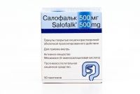 Салофальк 500мг гран.п/об.кишечнорастворимые.пролонгирующие №50 пакетики (DR.FALK PHARMA GMBH/ LOSAN PHARMA GMBH)