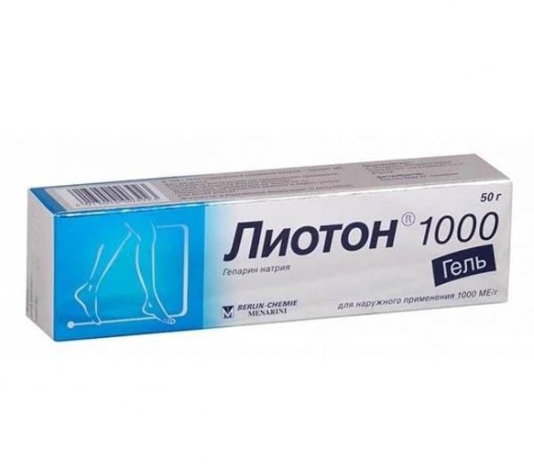 Лиотон 1000 50г гель для наружного применения. №1 туба