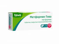 Метформин-тева 1000мг таблетки покрытые плёночной оболочкой №30 (TEVA PHARMACEUTICAL INDUSTRIES LTD.)