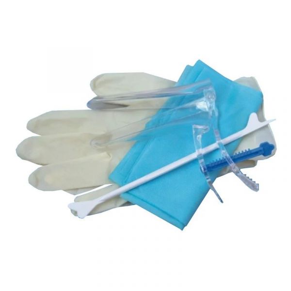 Набор гинекологический стерильный тип 2 пеленка+перчатки +зеркало +шпатель