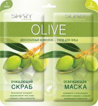 Шери комплекс-уход для лица olive скраб+освеж.маска (GUANGZHOU COSMETICS MANUFACTURER CO.)