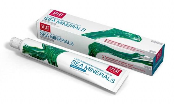 Сплат зубная паста sea minerals 75мл отбеливающ