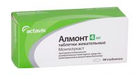 Алмонт 4мг таблетки жевательные №98 (ACTAVIS LTD.)