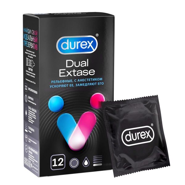 Презерватив durex №12 dual extas