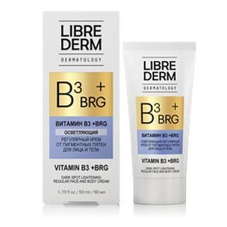 Либридерм дерматолоджи brg+витамин b3 50мл крем для лица и тела от пигментных пятен