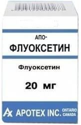 Флуоксетин 20мг капсулы №20 (APOTEX INC.)