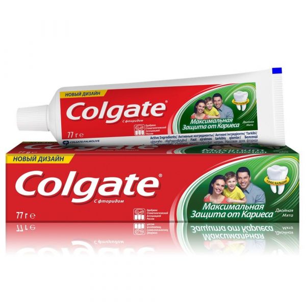 Колгейт зубная паста максимальная защита от кариеса 100мл двойная мята