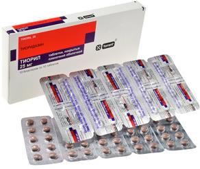 Тиорил 25мг таблетки покрытые плёночной оболочкой №100 (Torrent pharmaceuticals ltd)