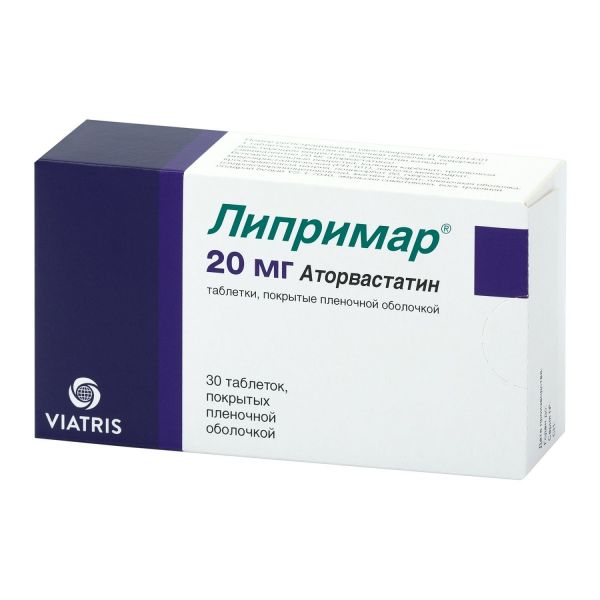Липримар 20мг таблетки покрытые плёночной оболочкой №30 (Pfizer pharmaceuticals llc/ pfizer mnf deutschland gmbh_2)