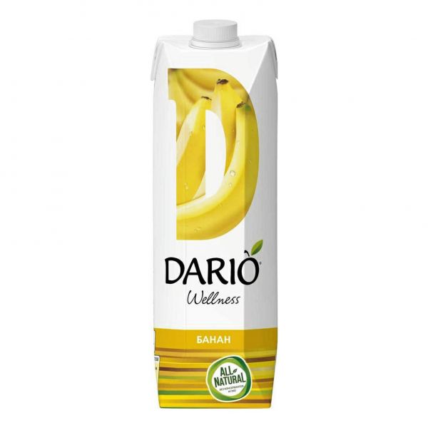 Дарио велнес нектар 1л банан с мякотью с 3 лет