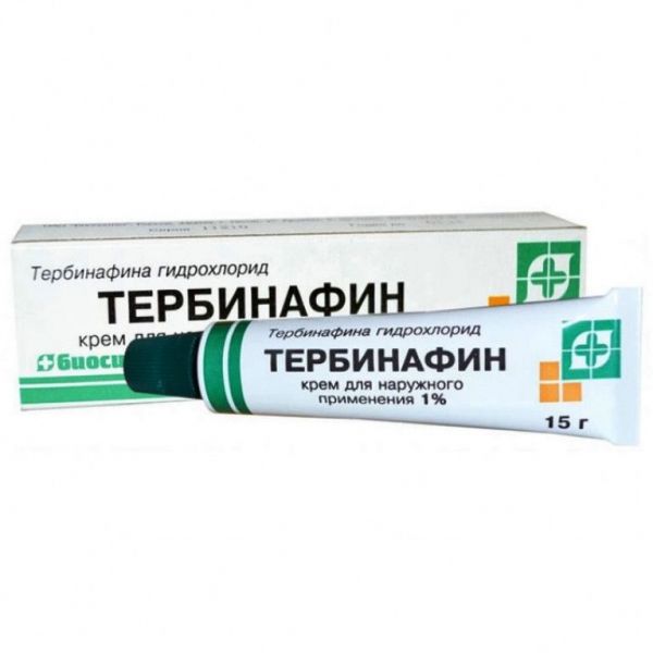 Тербинафин 1% 15г крем д/пр.наружн. №1 туба