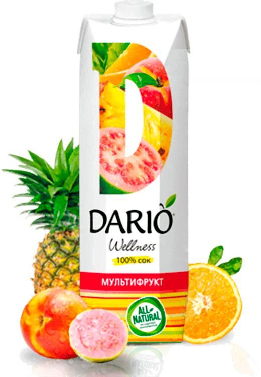 Дарио велнес нектар 0,95л мультифр. б/сахара