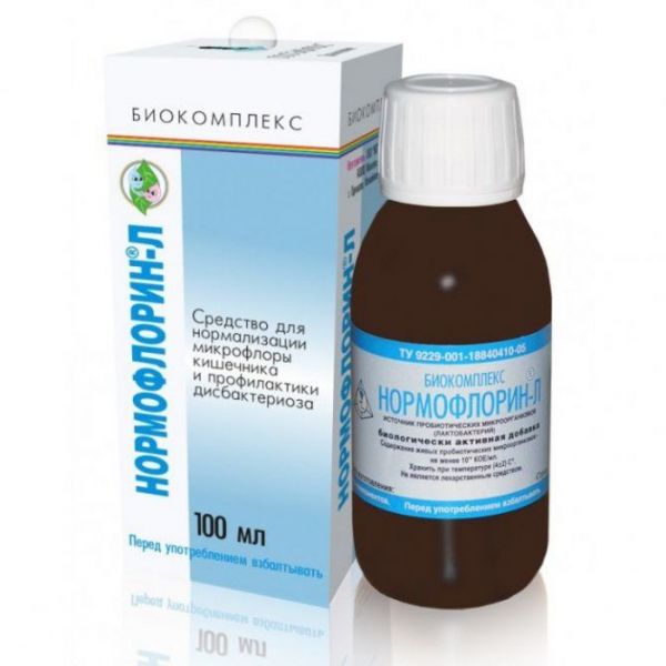 Нормофлорин-л биокомплекс 100мл конц-т жидк. №1 фл.
