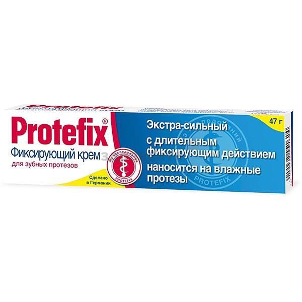 Протефикс крем фиксирующий для зубных протезов 40мл /47г экстра сильный