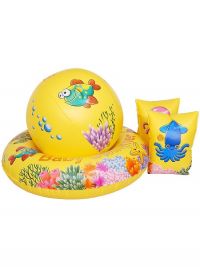 Набор для купания: надувные круг, мяч, нарукавники bs31k (SHENG FA LI PLASTIC PRODUCTS CO. LTD)