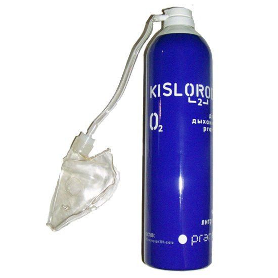 Кислород о2 смесь для дыхания 16л №1 бал. к16-м с маской