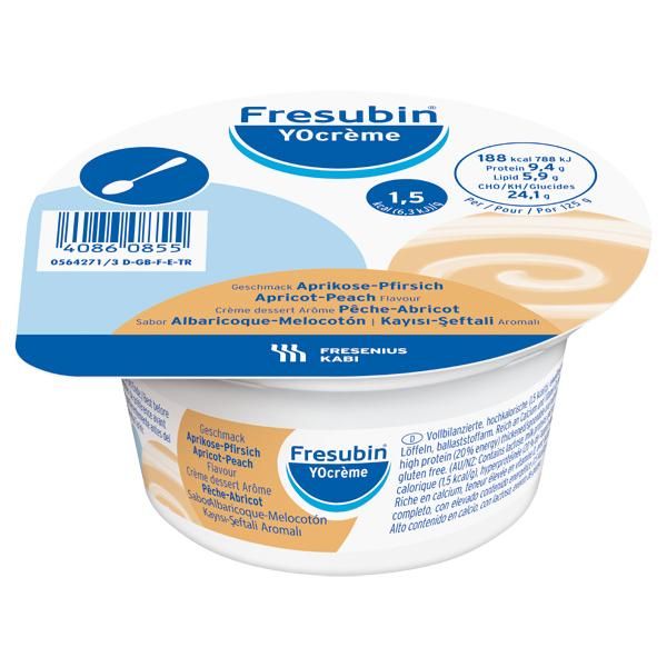 Фрезубин йогурт 125г смесь жидк.д/энт.пит. №4 стак. абрикос персик