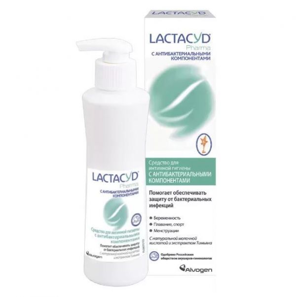 Лактацид фарма средство для интимной гигиены 250мл антибактериальные