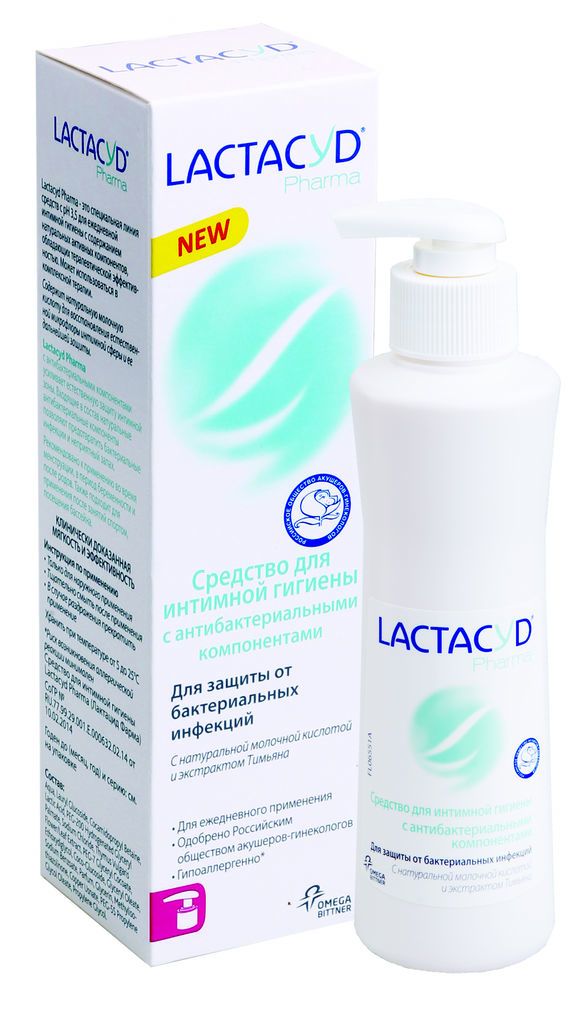 Лактацид фарма средство для интимной гигиены 250мл антибакт.
