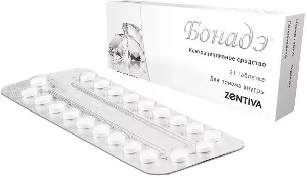 Бонадэ 2 мг+0,03 мг таб.п/об.пл. №21