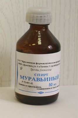 Муравьиный спирт 1.4% 50мл р-р спирт.д/пр.наружн. №1 фл.