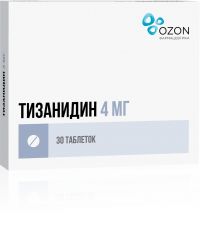 Тизанидин 4мг таблетки №30 (ОЗОН ООО)