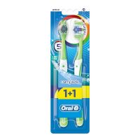 Орал би зубная щетка комплекс пятистор. чистка средняя 1+1шт (ORAL-B LABORATORIES IRELAND LTD.)