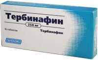 Тербинафин 250мг таблетки №10 (БИОКОМ ЗАО)