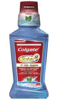 Колгейт ополаскиватель для полости рта total 12 pro-защита 250мл сильная мята (COLGATE-PALMOLIVE [GUANGZHOU] CO. LTD.)