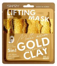 Шери маска на тканевой основе 25г сыворотка и золотая глина (ANCORS CO. LTD)