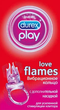 Кольцо вибрационное durex play love flames с насадкой (RECKITT BENCKISER HEALTHCARE LIMITED)