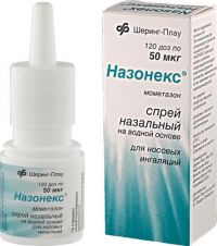 Назонекс 50мкг/доза 120доз спрей назальный №1 флакон-доз. (SCHERING-PLOUGH AG)