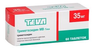 Триметазидин мв 35мг таблетки покрытые плёночной оболочкоймодиф.высв. №60
