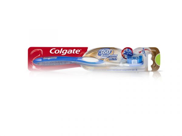 Колгейт зубная щетка 360 глубокая чистка средняя