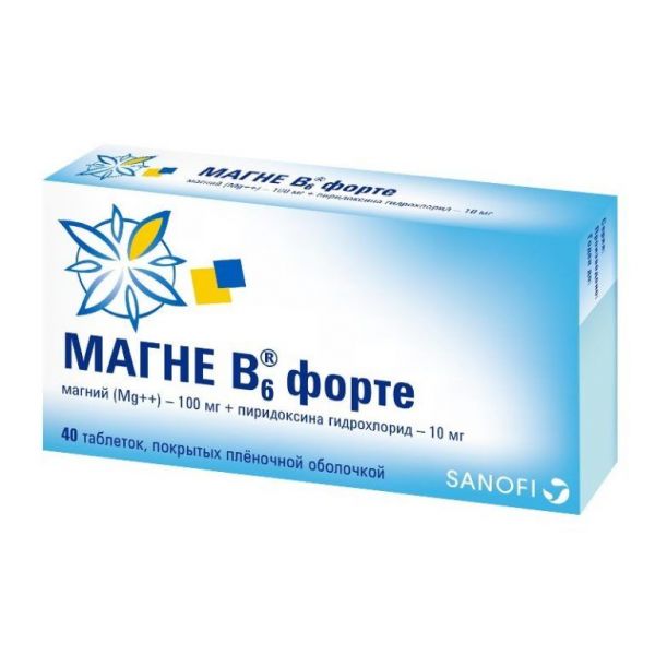 Магне b6 форте таблетки покрытые плёночной оболочкой №40