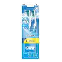 Орал би зубная щетка комплекс глубокая чистка средняя 1+1шт (ORAL-B LABORATORIES IRELAND LTD.)