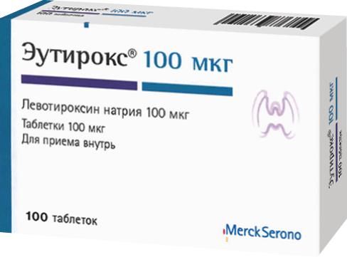 Эутирокс 100мкг таблетки №100