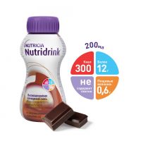 Нутридринк 200мл смесь жидкая для энтерального питания №1 уп. шоколад (NUTRICIA B.V.)