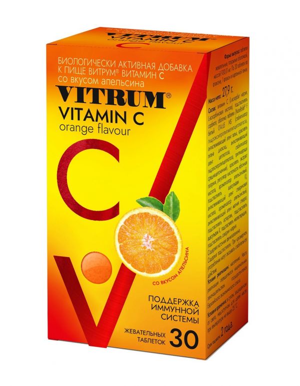 Витрум витамин с таб.жев. №30 апельсин