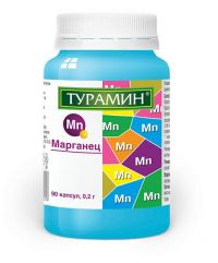 Турамин марганец 200мг капс. №90 (ВИС ООО)