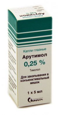 Арутимол 0.25% 5мл капли глазные №1 флакон-капельница (DR.GERHARD MANN GMBH)