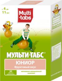 Мульти-табс юниор таблетки жевательные №30 фруктовый вкус (NATUR PRODUKT EUROPE B.V./ NATUR PRODUKT PHARMA SP.ZO.O.)