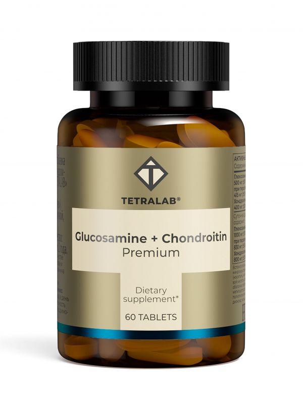 Тетралаб глюкозамин+хондроитин комплекс премиум таб. №60