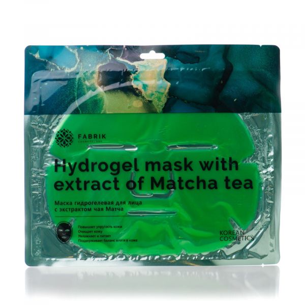 Фабрик косметолоджи маска для лица гидрогелевая 75г экстракт чая матча