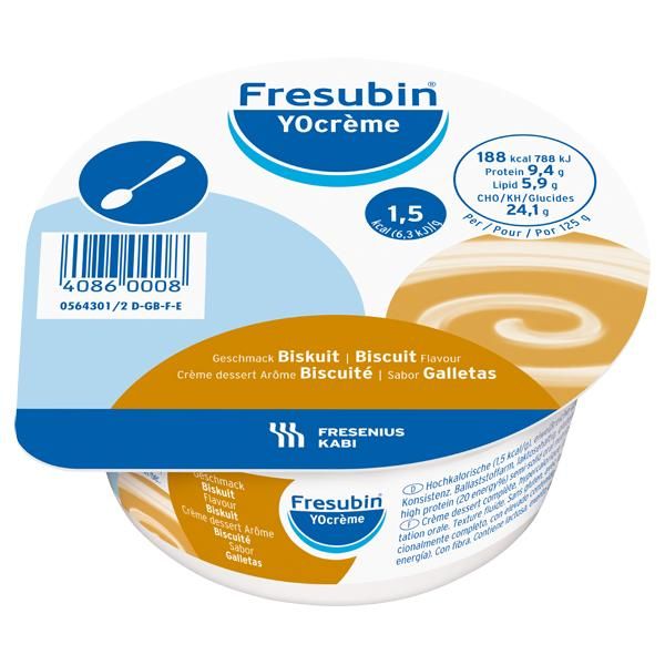 Фрезубин йогурт 125г смесь жидк.д/энт.пит. №4 стак. бисквит (Fresenius kabi deutschland gmbh)