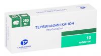 Тербинафин 250мг таблетки №10 (КАНОНФАРМА ПРОДАКШН ЗАО)