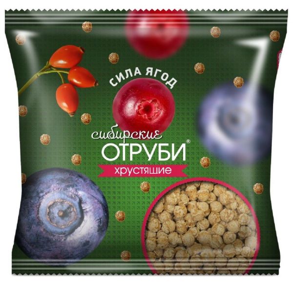 Отруби сибирские 100г сила ягод хрустящие