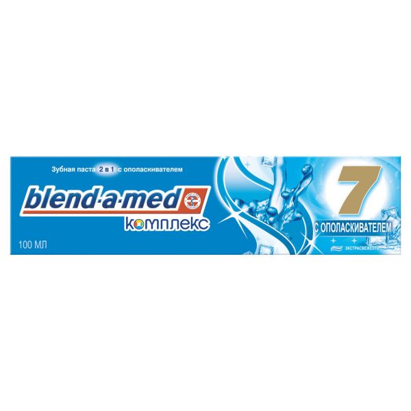Бленд-а-мед зубная паста комплекс 7 с ополаскивателем 2 в 1 100мл